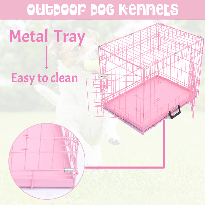 Kandang anjing logam kawat lipat Kandang anjing logam kawat lipat
