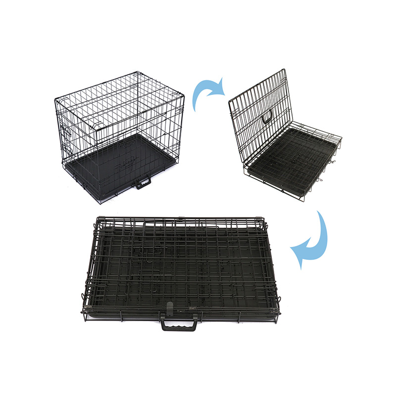 Kandang anjing logam kawat lipat Kandang anjing logam kawat lipat