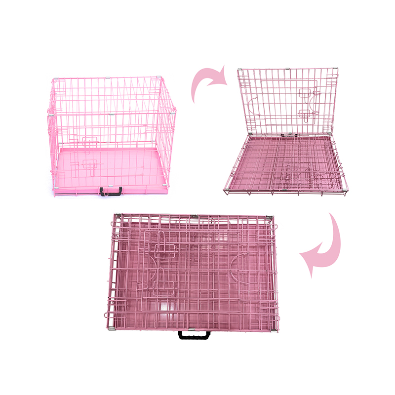 Kandang anjing logam kawat lipat Kandang anjing logam kawat lipat