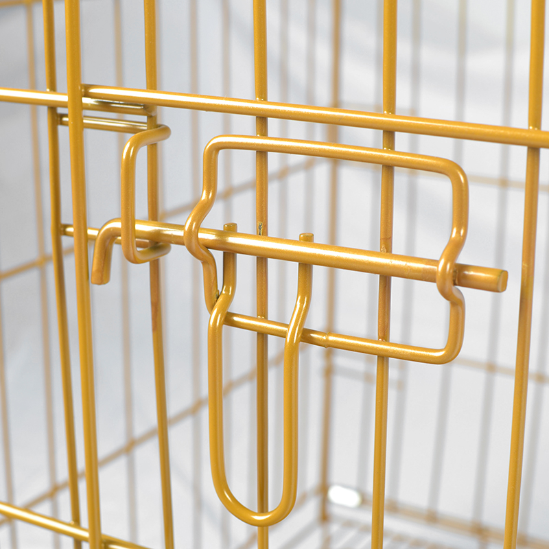 Kandang anjing logam kawat lipat Kandang anjing logam kawat lipat