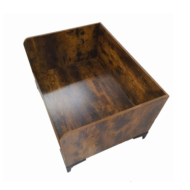 Tempat Tidur Anjing Tinggi Kayu Dalam Ruangan Modern Dengan Bingkai Tempat Tidur Anjing Tinggi Kayu Dalam Ruangan Modern Dengan Bingkai