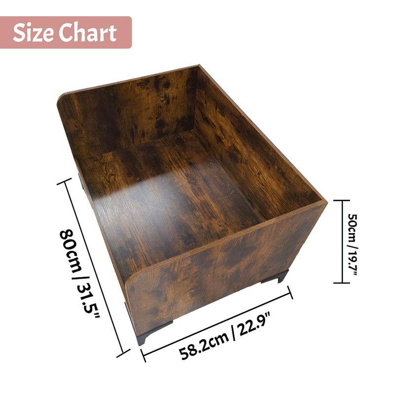 Tempat Tidur Anjing Tinggi Kayu Dalam Ruangan Modern Dengan Bingkai Tempat Tidur Anjing Tinggi Kayu Dalam Ruangan Modern Dengan Bingkai