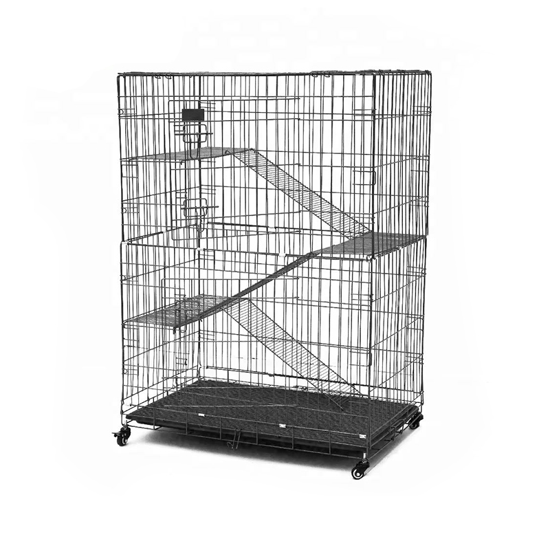 2/3/4/4-tier kandang logam kawat besar dalam ruangan dengan roda 2/3/4/4-tier kandang logam kawat besar dalam ruangan dengan roda