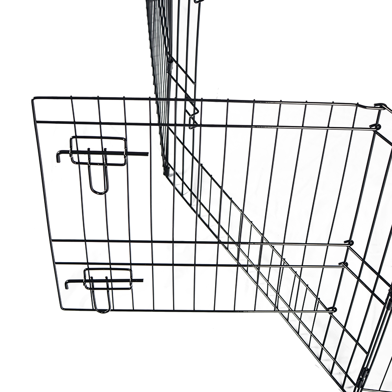 8-panel lipat kawat logam metal playpen dengan penutup atas dan bantalan bawah 8-panel lipat kawat logam metal playpen dengan penutup atas dan bantalan bawah