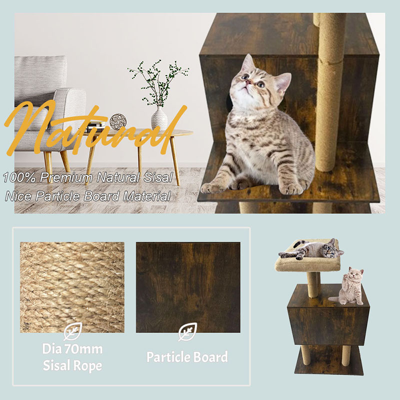Menara Kayu Kucing Rumah Sisal Gores Posts Kucing Panjat Panjat Bingkai Menara Kayu Kucing Rumah Sisal Gores Posts Kucing Panjat Panjat Bingkai