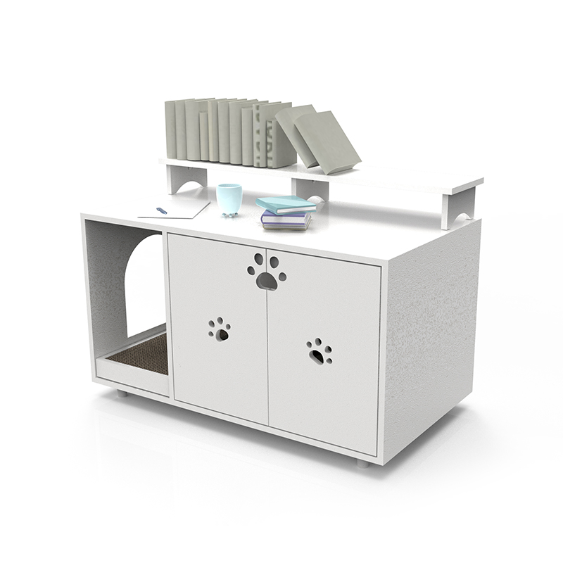 Furnitur kamar mandi kucing besar tiang kabinet tersembunyi furnitur kandang kucing