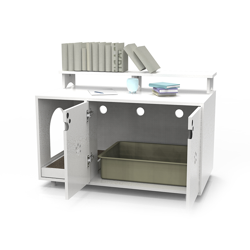 Furnitur kamar mandi kucing besar tiang kabinet tersembunyi furnitur kandang kucing Furnitur kamar mandi kucing besar tiang kabinet tersembunyi furnitur kandang kucing