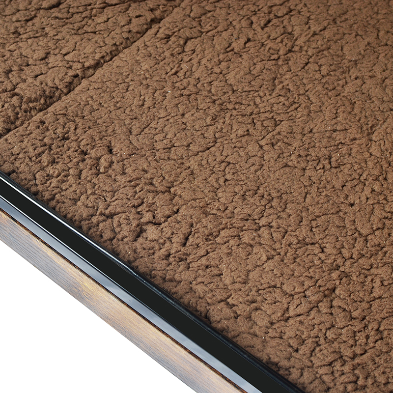 Kandang anjing gaya furnitur kayu dalam ruangan dengan bantal & roda Kandang anjing gaya furnitur kayu dalam ruangan dengan bantal & roda