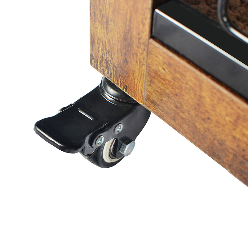 Kandang anjing gaya furnitur kayu dalam ruangan dengan bantal & roda Kandang anjing gaya furnitur kayu dalam ruangan dengan bantal & roda