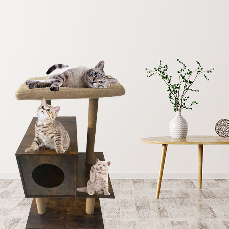 Menara Kayu Kucing Rumah Sisal Gores Posts Kucing Panjat Panjat Bingkai Menara Kayu Kucing Rumah Sisal Gores Posts Kucing Panjat Panjat Bingkai