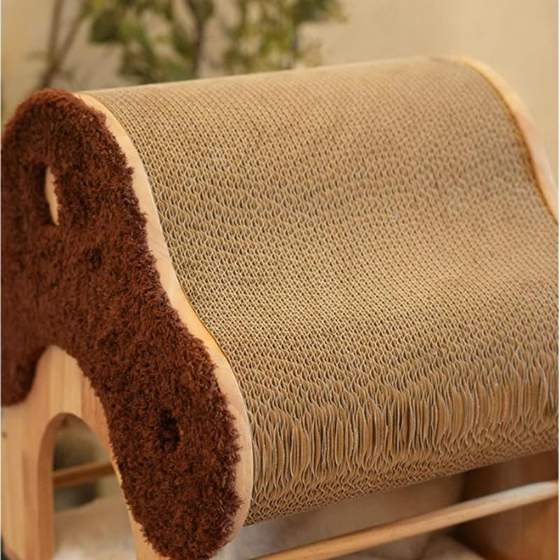 Bentuk jamur kondominium menara panjat kayu bingkai pohon kucing solid dengan tangga Bentuk jamur kondominium menara panjat kayu bingkai pohon kucing solid dengan tangga