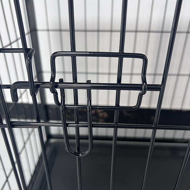 Kandang anjing furnitur kayu besar dengan nampan yang dapat dilepas Kandang anjing furnitur kayu besar dengan nampan yang dapat dilepas