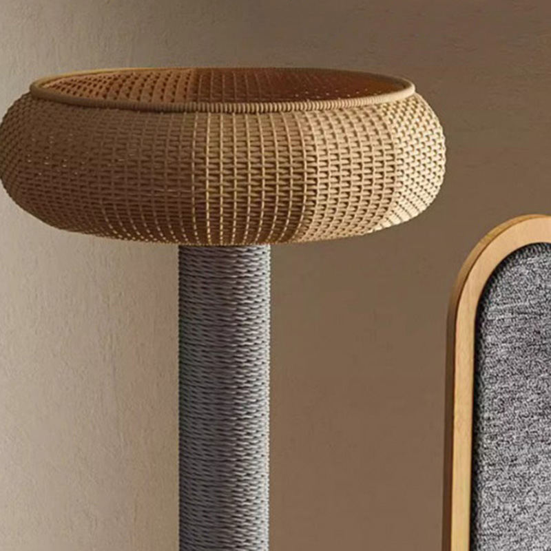 Bentuk kaktus bingkai panjat kayu pohon kucing padat dengan kapsul ruang Bentuk kaktus bingkai panjat kayu pohon kucing padat dengan kapsul ruang