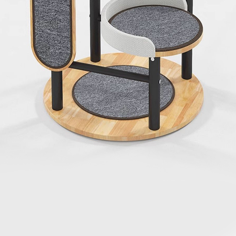 Kayu karet & bingkai panjat pohon kucing menara baja Kayu karet & bingkai panjat pohon kucing menara baja