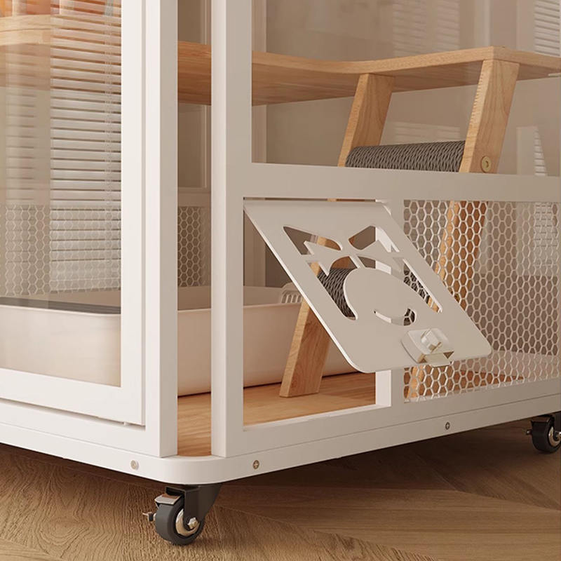 Menara panoramik dalam ruangan hotel kayu villa kabinet kandang kucing besar Menara panoramik dalam ruangan hotel kayu villa kabinet kandang kucing besar