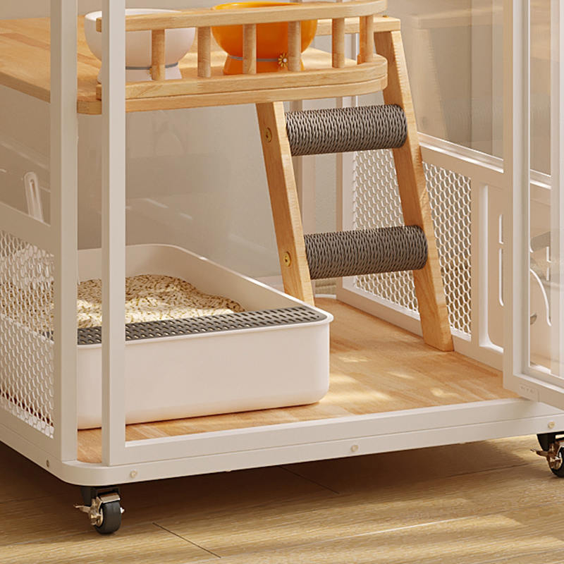 Menara panoramik dalam ruangan hotel kayu villa kabinet kandang kucing besar Menara panoramik dalam ruangan hotel kayu villa kabinet kandang kucing besar