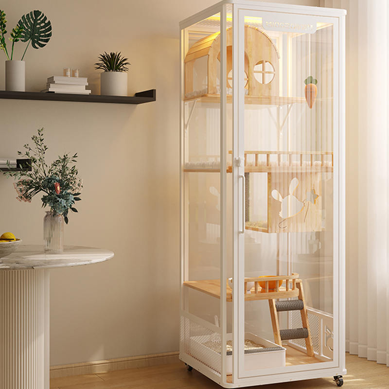 Menara panoramik dalam ruangan hotel kayu villa kabinet kandang kucing besar Menara panoramik dalam ruangan hotel kayu villa kabinet kandang kucing besar