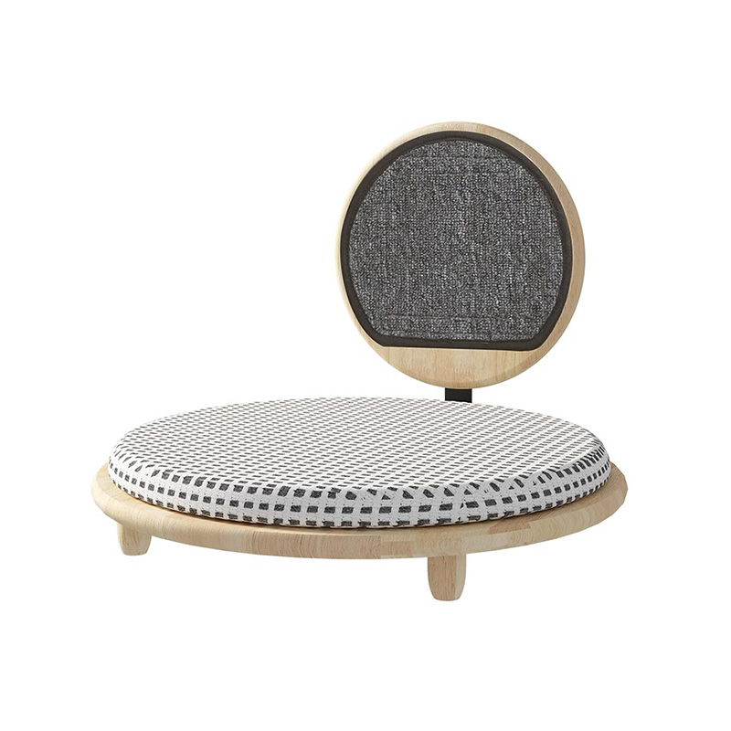 Kayu solid sarang tempat tidur kucing nyaman dengan papan goresan