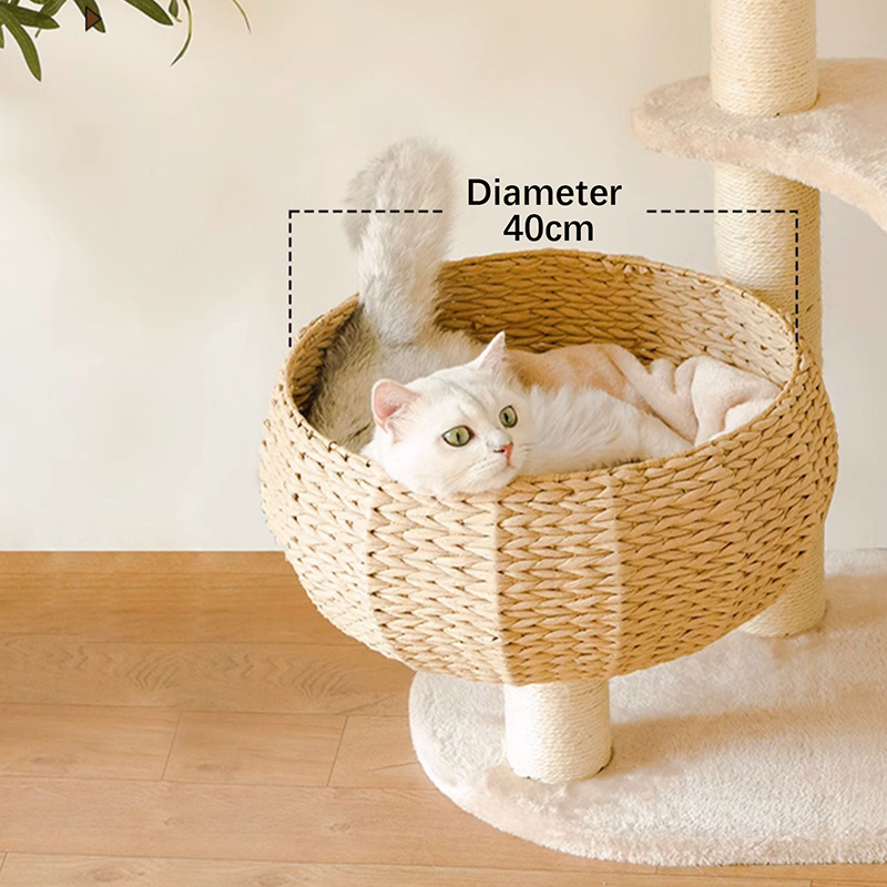 Menara kertas kraft modern tenunan panjat menggores pohon kucing Menara kertas kraft modern tenunan panjat menggores pohon kucing