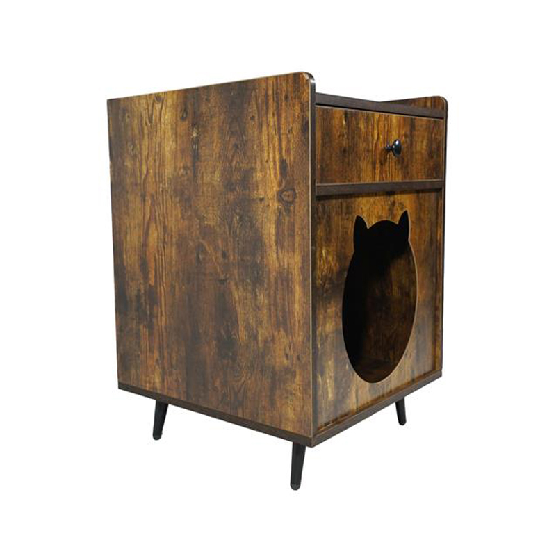 Kucing gaya furnitur berbentuk tv kandang dengan lemari sampah laci Kucing gaya furnitur berbentuk tv kandang dengan lemari sampah laci
