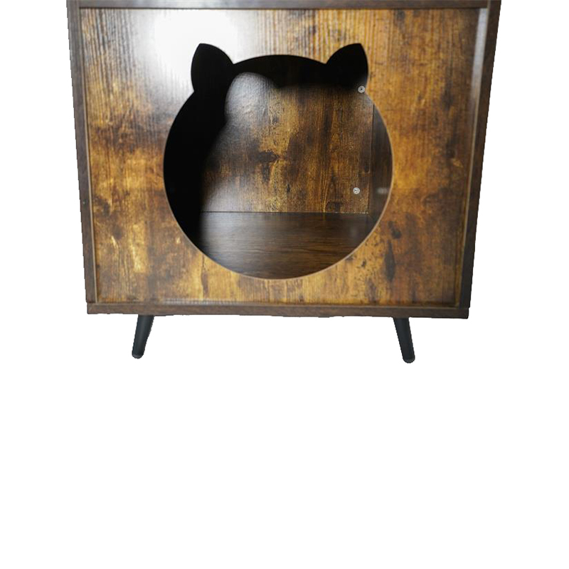 Kucing gaya furnitur berbentuk tv kandang dengan lemari sampah laci Kucing gaya furnitur berbentuk tv kandang dengan lemari sampah laci