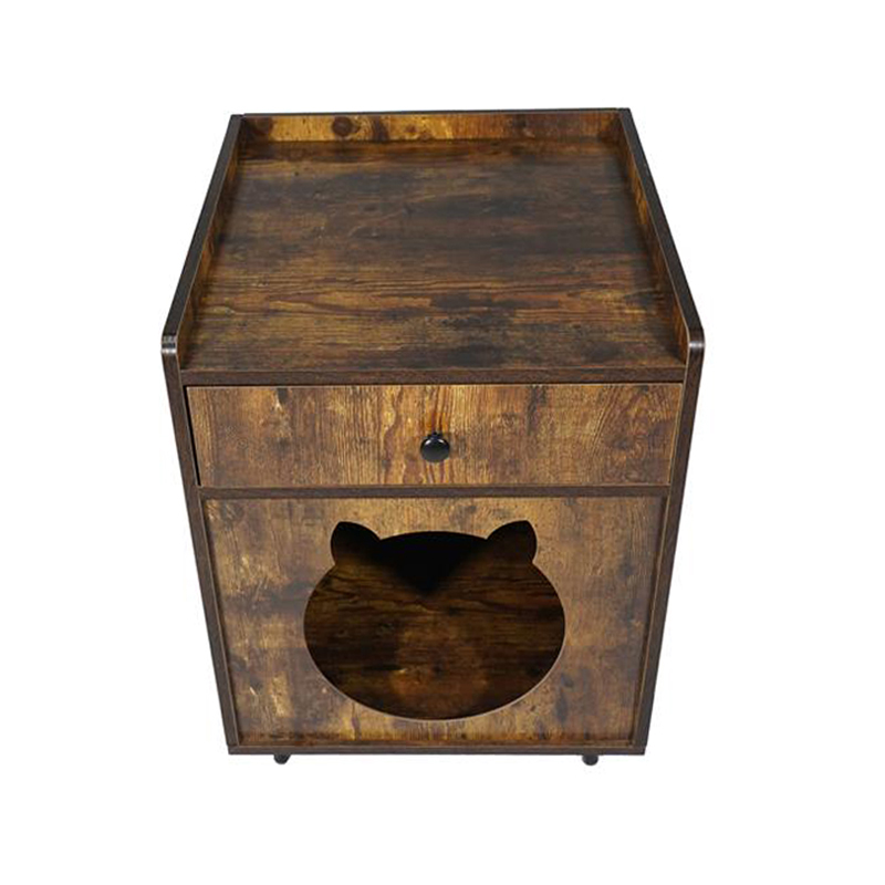 Kucing gaya furnitur berbentuk tv kandang dengan lemari sampah laci Kucing gaya furnitur berbentuk tv kandang dengan lemari sampah laci