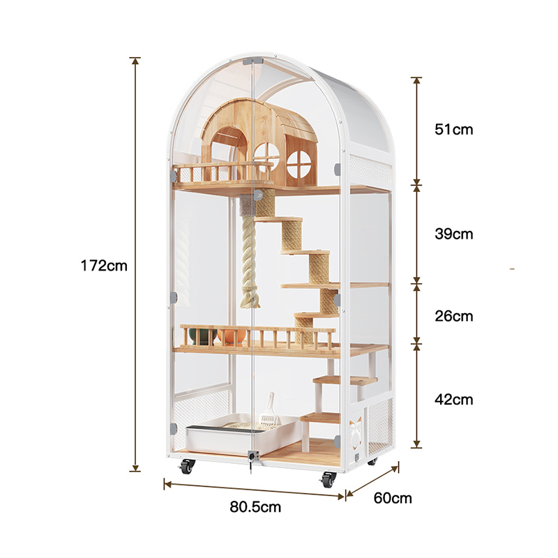 Rumah kucing dalam ruangan hotel hotel panoramic villa solid cage cangkir kabinet kandang Rumah kucing dalam ruangan hotel hotel panoramic villa solid cage cangkir kabinet kandang