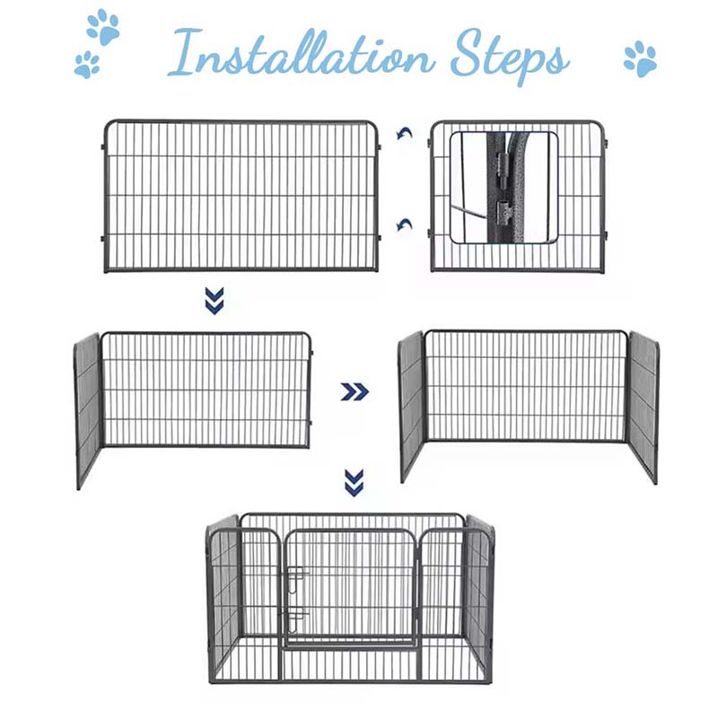 Tugas berat lipat dog tube dog playpen Tugas berat lipat dog tube dog playpen