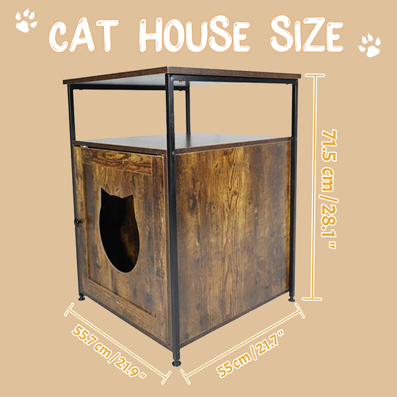 Side -door Side Furniture Gaya kucing kandang kabinet Side -door Side Furniture Gaya kucing kandang kabinet
