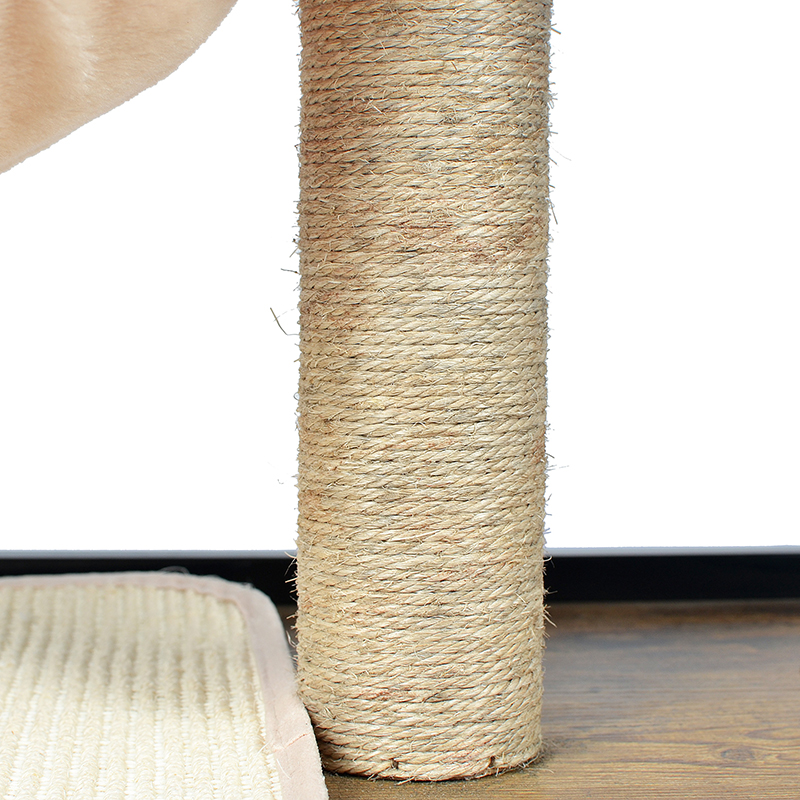 Pohon kucing kondominium menara dalam ruangan dengan tempat tidur gantung & kabinet sampah Pohon kucing kondominium menara dalam ruangan dengan tempat tidur gantung & kabinet sampah