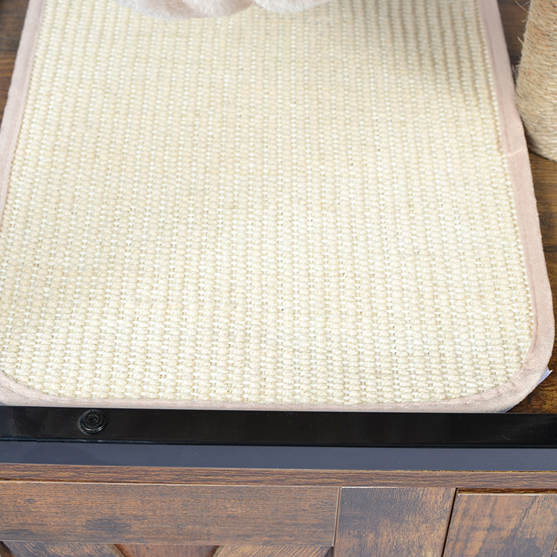 Pohon kucing kondominium menara dalam ruangan dengan tempat tidur gantung & kabinet sampah Pohon kucing kondominium menara dalam ruangan dengan tempat tidur gantung & kabinet sampah