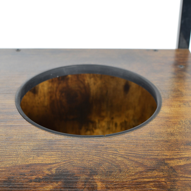 Pohon kucing kondominium menara dalam ruangan dengan tempat tidur gantung & kabinet sampah Pohon kucing kondominium menara dalam ruangan dengan tempat tidur gantung & kabinet sampah