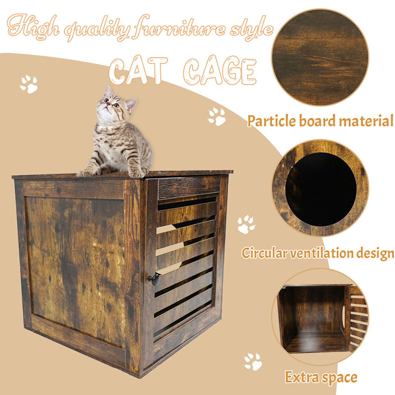 Furnitur meja samping dalam ruangan kucing kandang kucing kotoran kucing Furnitur meja samping dalam ruangan kucing kandang kucing kotoran kucing
