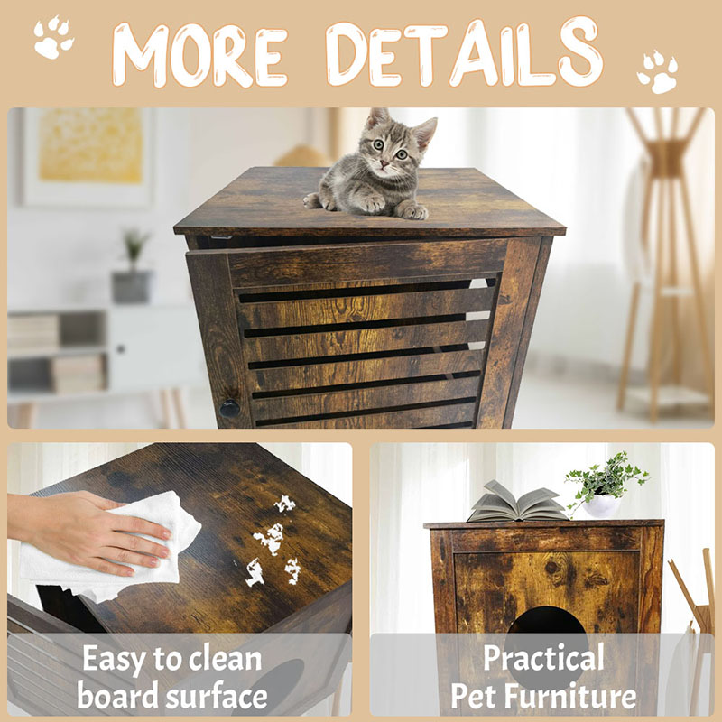 Furnitur meja samping dalam ruangan kucing kandang kucing kotoran kucing Furnitur meja samping dalam ruangan kucing kandang kucing kotoran kucing