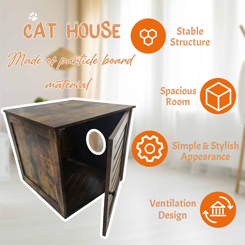 Furnitur meja samping dalam ruangan kucing kandang kucing kotoran kucing Furnitur meja samping dalam ruangan kucing kandang kucing kotoran kucing
