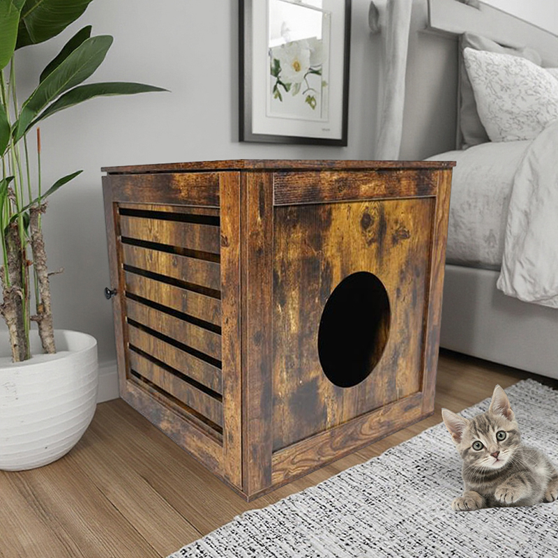 Furnitur meja samping dalam ruangan kucing kandang kucing kotoran kucing Furnitur meja samping dalam ruangan kucing kandang kucing kotoran kucing