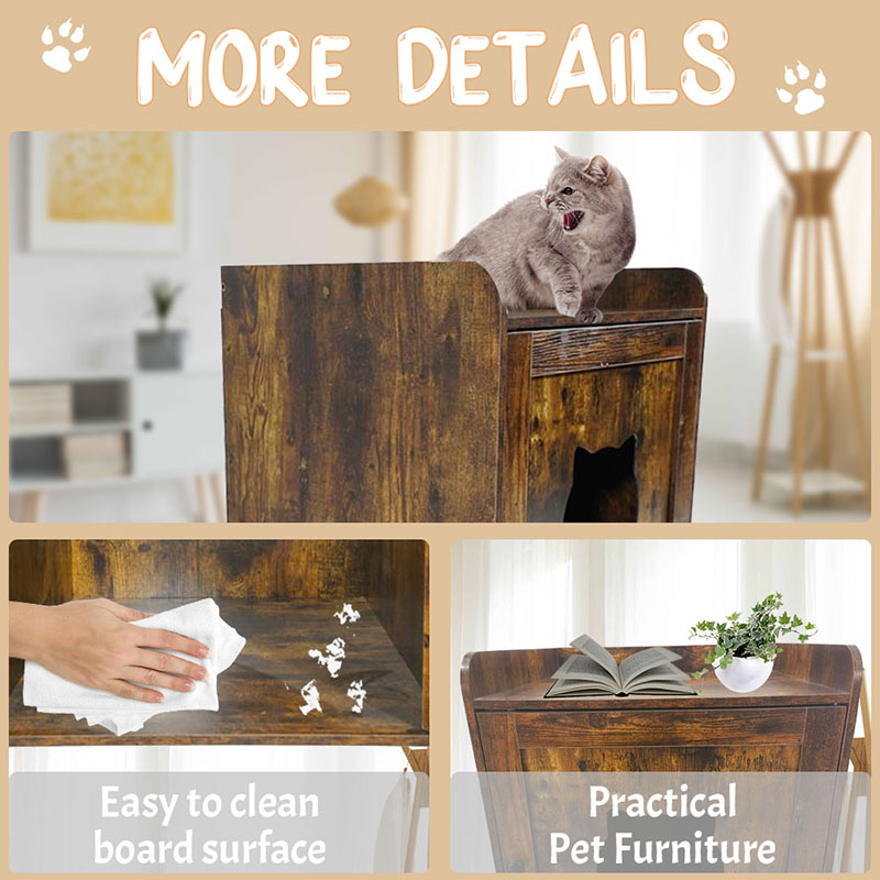 Meja samping dalam ruangan kabinet furnitur gaya kucing kandang Meja samping dalam ruangan kabinet furnitur gaya kucing kandang