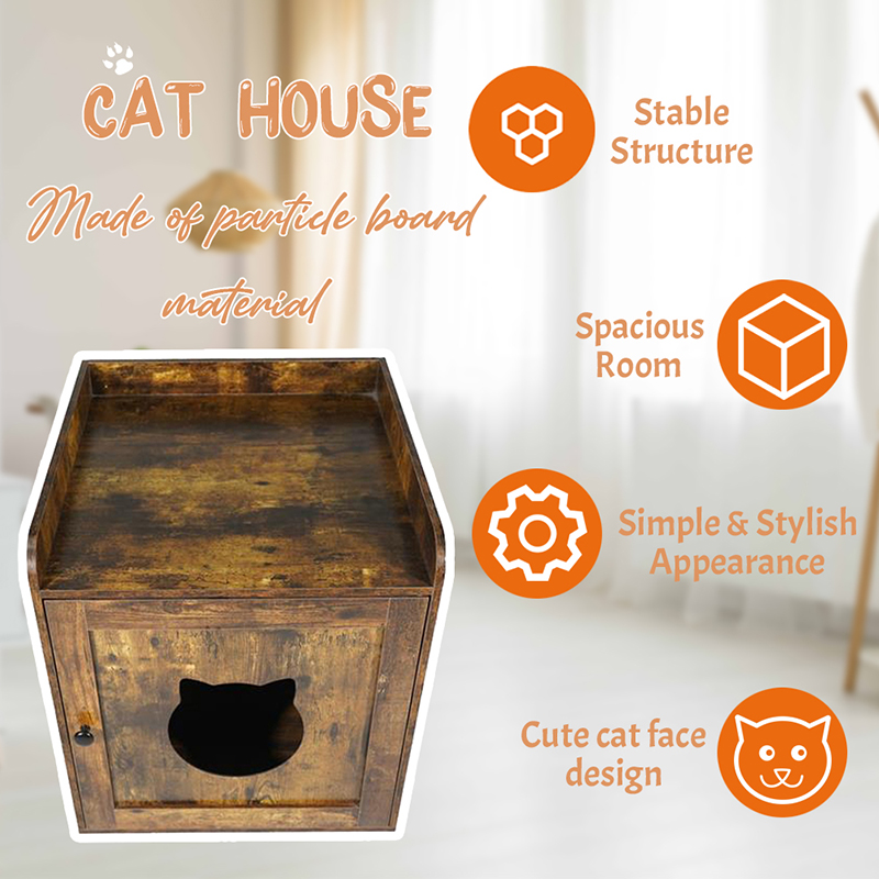 Meja samping dalam ruangan kabinet furnitur gaya kucing kandang Meja samping dalam ruangan kabinet furnitur gaya kucing kandang