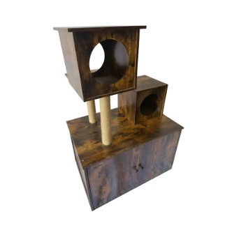 Bagaimana cara mencegah pohon kucing terbalik?